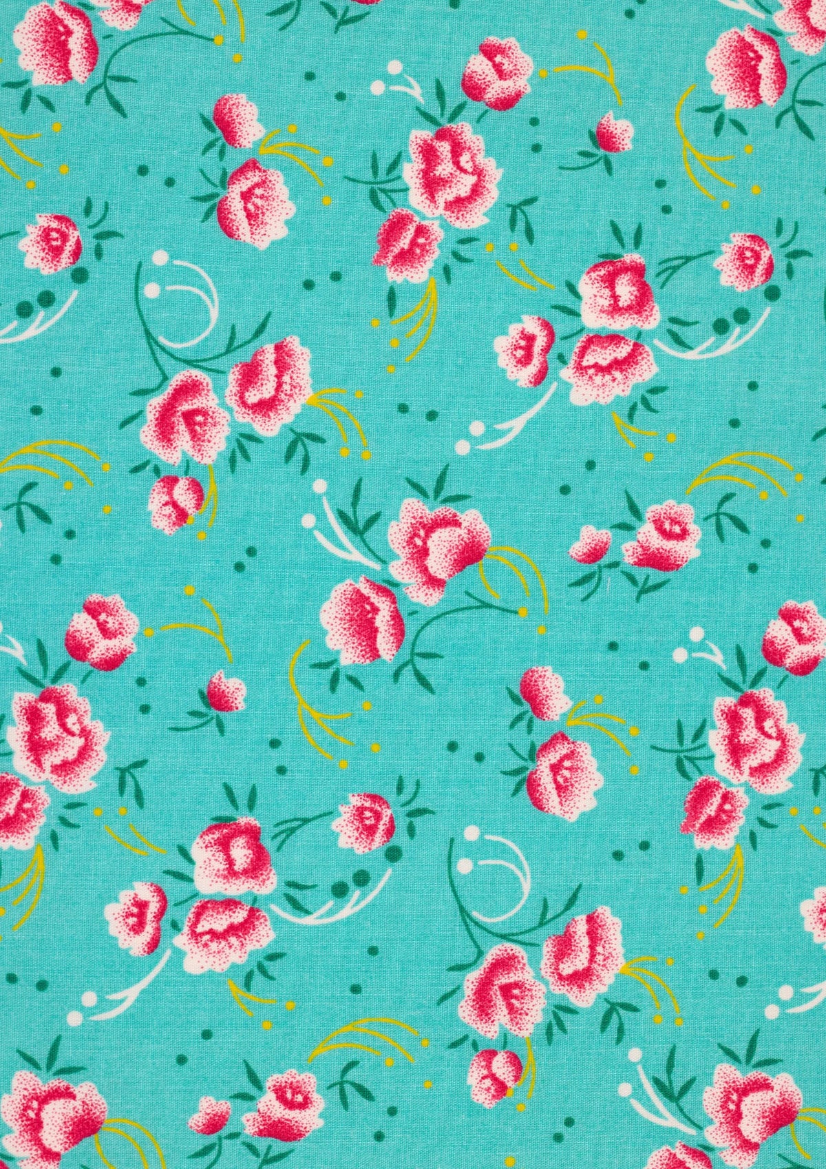 Celadon Peony 130 Pivoine Poplin Petit Pan Half Yard
