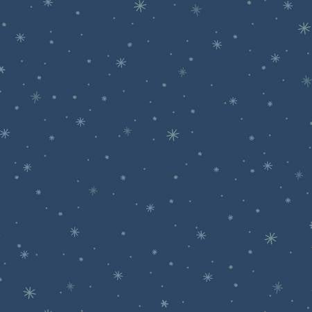 Polar Pals Twinkle Star Blender Dark Blue PPAL05849DB Sally Darby P&B Half Yard