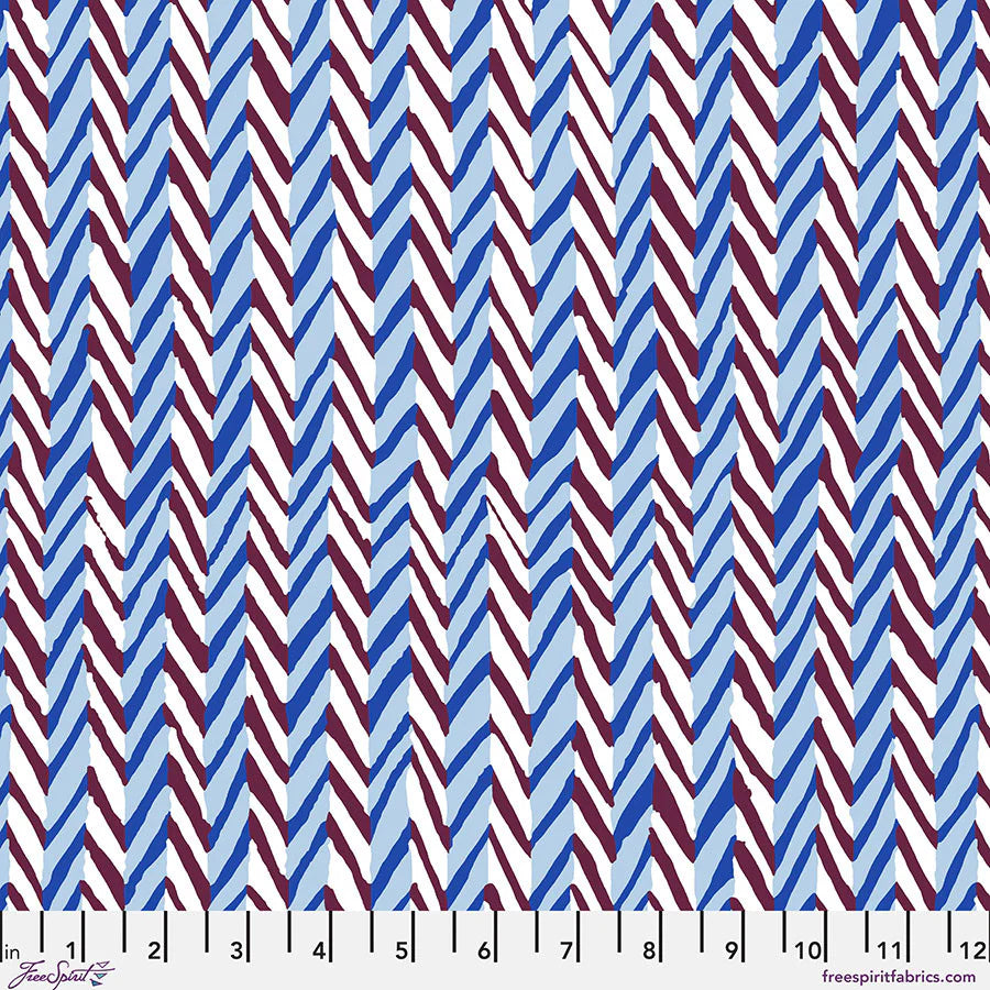 Kaffe Fassett Collective Herringbone Stripe Contrast PWBM019.CONTRAST Half Yard