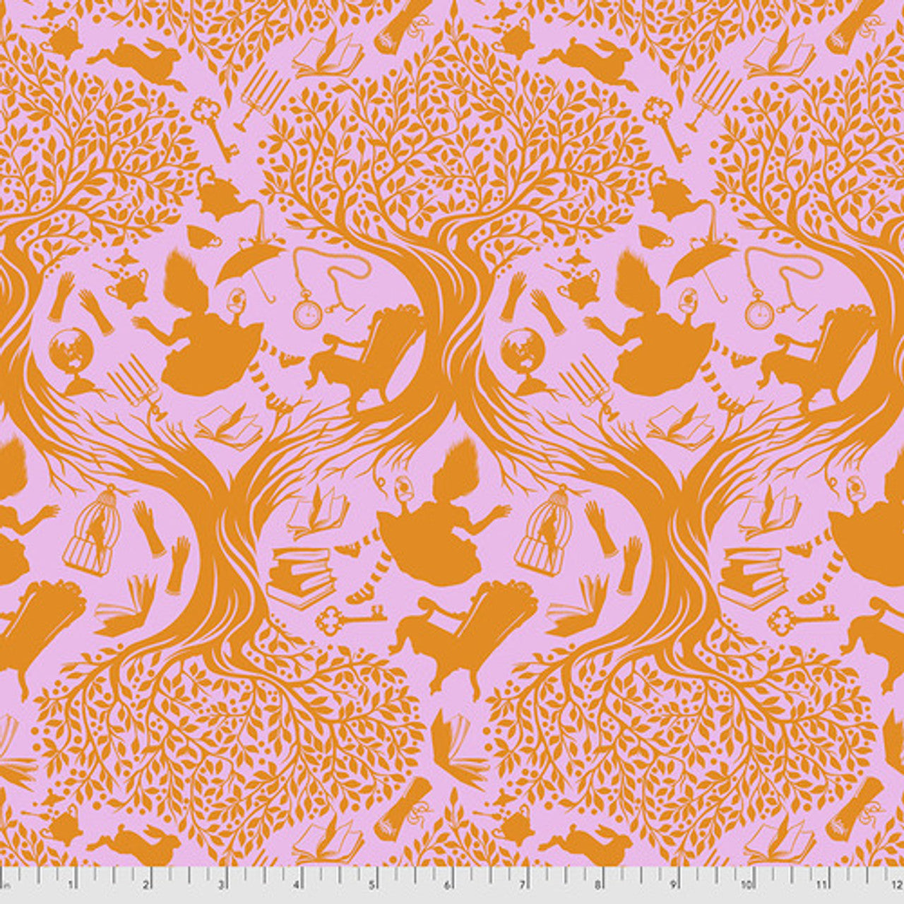 DOWN THE RABBIT HOLE CURIOUSER & CURIOUSER WONDER TULA PINK FREESPIRIT  PWTP.166.WONDER HALF YARD