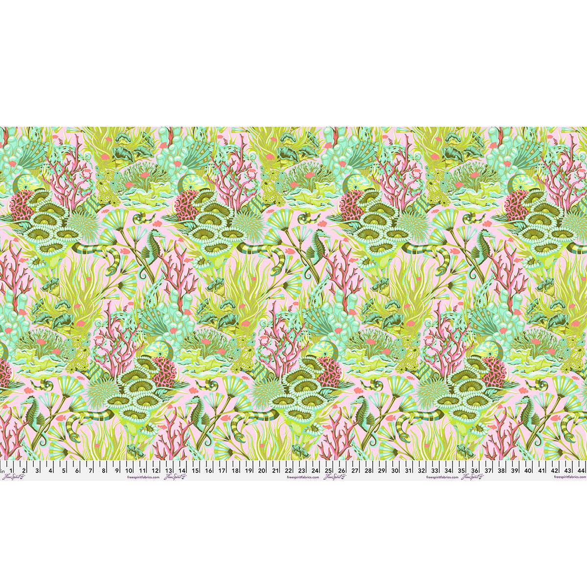 Floral Reef Reef What You Sew Coralline Tula Pink PWTP264.CORALLINE By the Half Yard