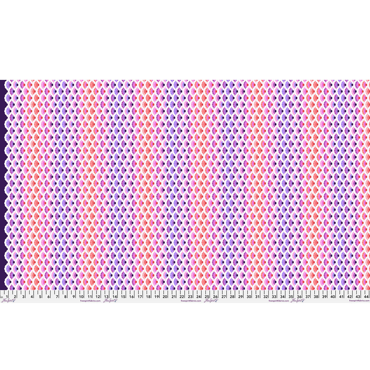 Floral Reef Aquatic Lace Ultraviolet Tula Pink PWTP269.ULTRAVIOLET By the Half Yard