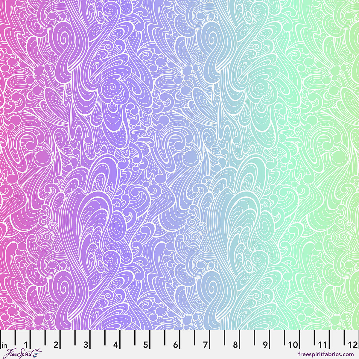 Floral Reef Riptide Deep Dive Tula Pink PWTP270.DEEPDIVE By the Half Yard