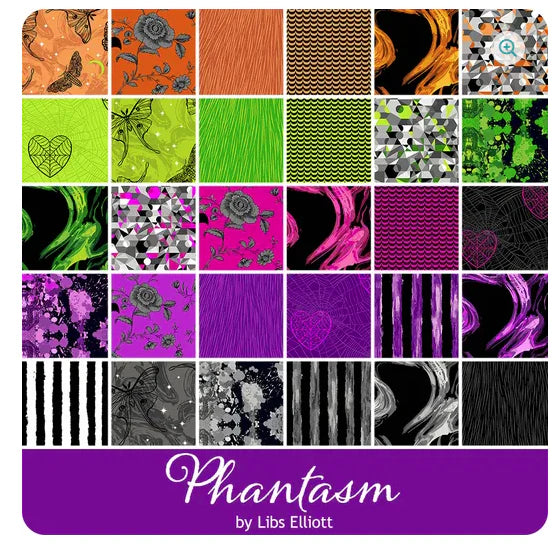 Phantasm 10" Squares Layer Cake by Libs Elliott Andover Fabrics. Layer Cake