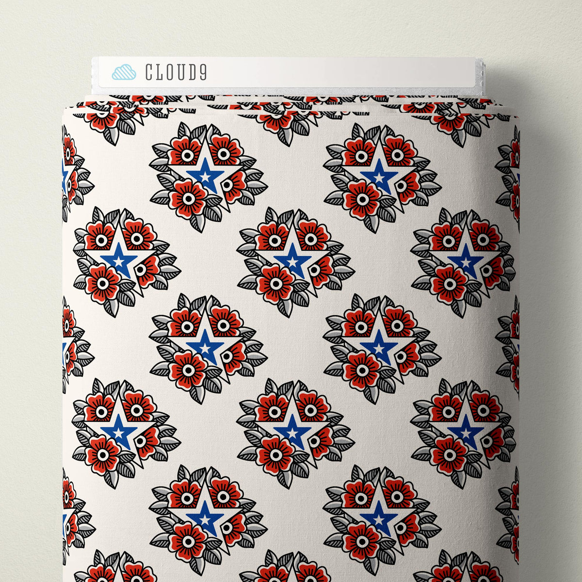 Pop Stars 228793 Tattoo Stars Cloud9 Half Yard