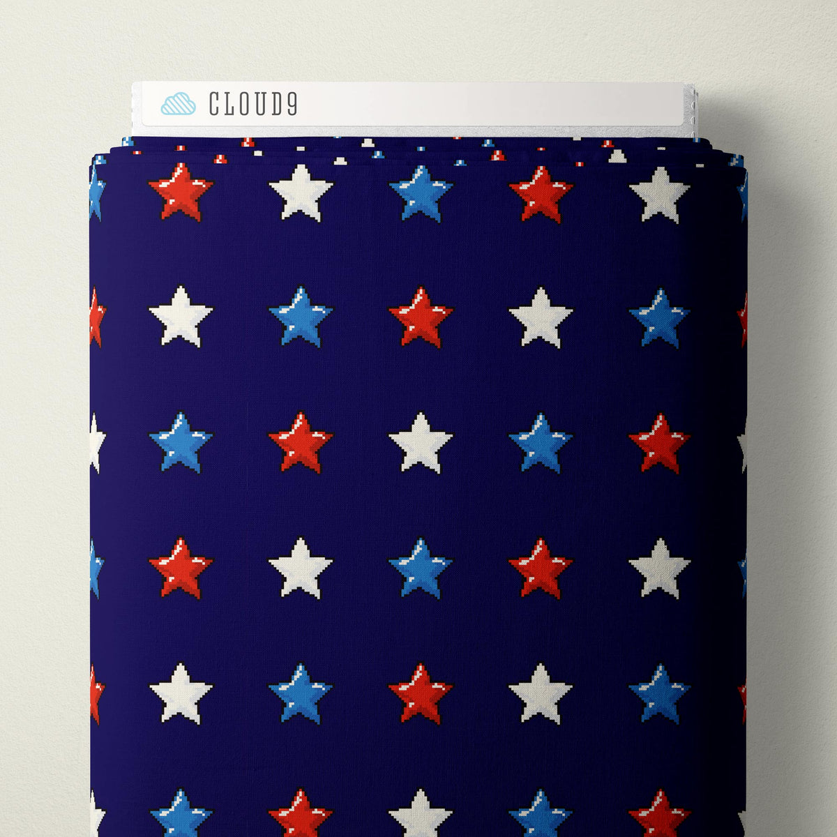 Pop Stars 228796 8-Bit Stars Navy Cloud9 Half Yard