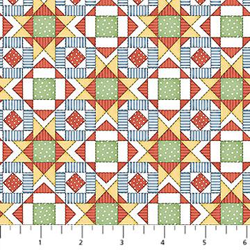Quack Quack Moo Multi Block Northcott 27824-10 Half Yard