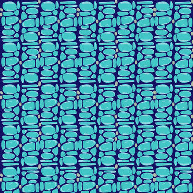 Studio Palettes Pebble Print Blue RB Studios RBSSP239007 By the Half Yard