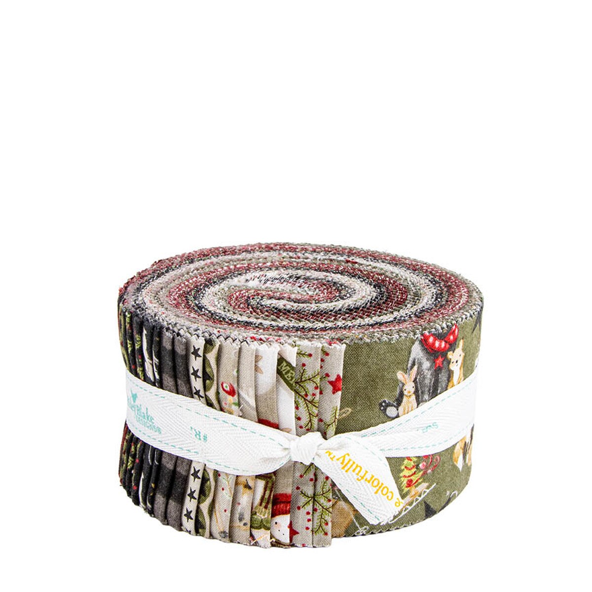 Northern Christmas 2.5" Rolie Polie Jelly Roll 40 Pcs Teresa Kogut Riley Blake RP­-17830­-40
