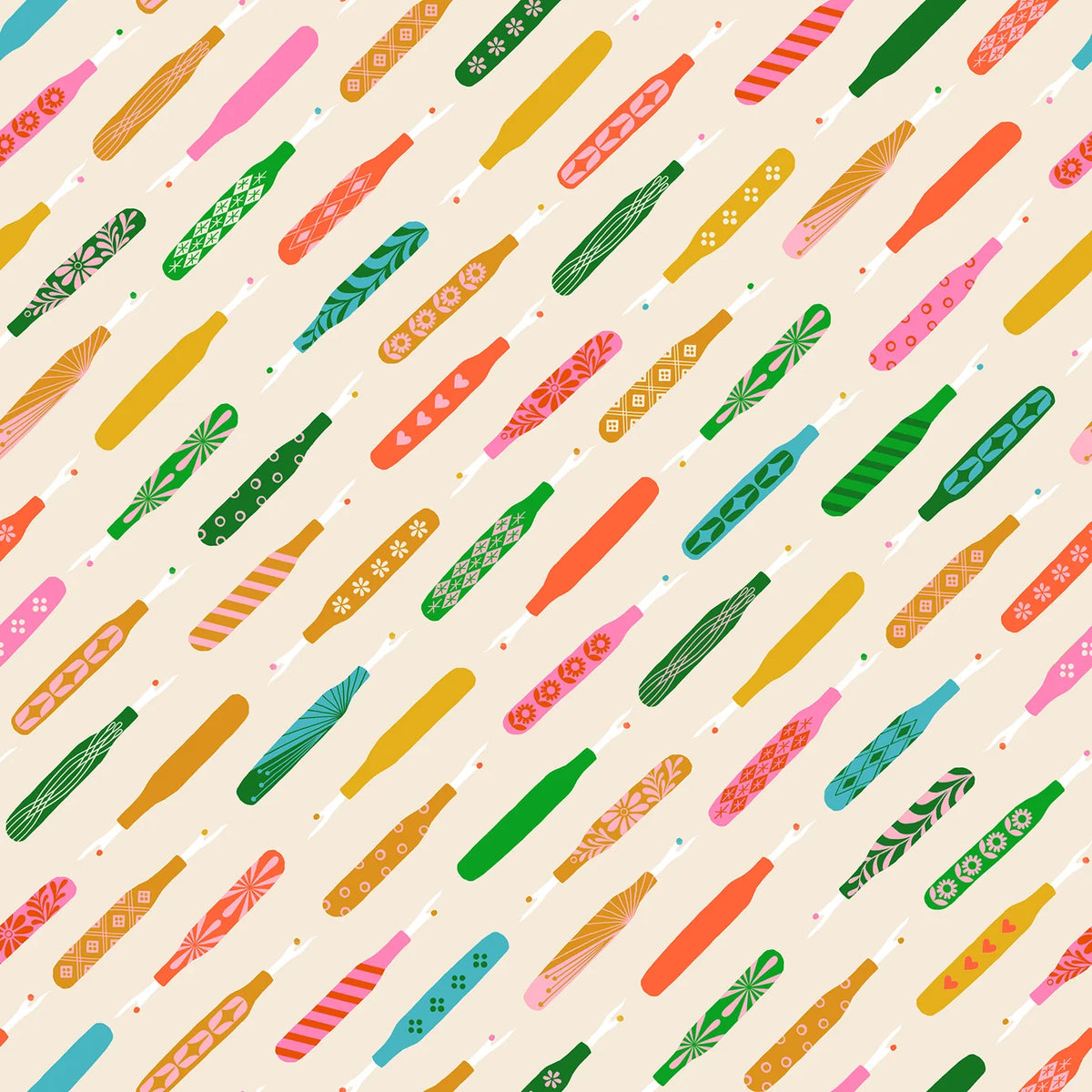 1-800-NOTION Retro Seam Ripper Shell Ruby Star RS521011 Half Yard