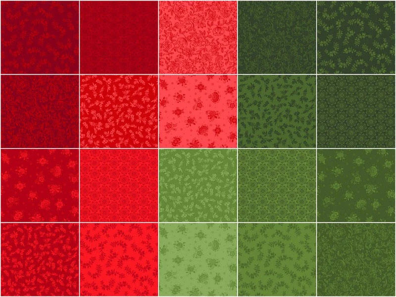 Ruby Fern Favorites 5" Squares Charm Pack CHS-1374-42 Robert Kaufman