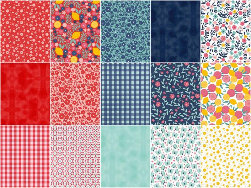 Citrus & Sunshine 5" Squares Charm Pack CHS-1418-42 Robert Kaufman