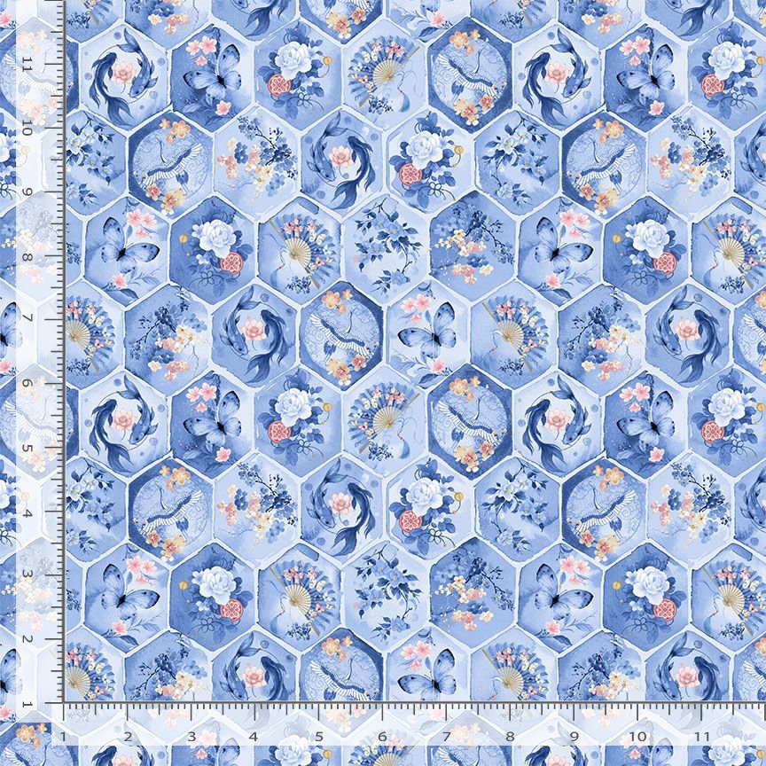 Sapphire SAPPHIRE-CD4671 DOVE Asian Icons Geo Chong-a Hwang Timeless Treasures Half Yard