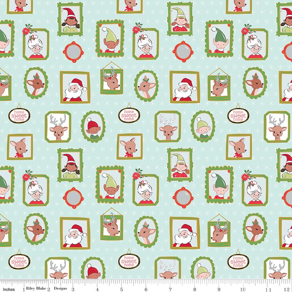 8 Fat Quarter Bundle Claus & Co Pink Melissa Mortenson Riley Blake 75M