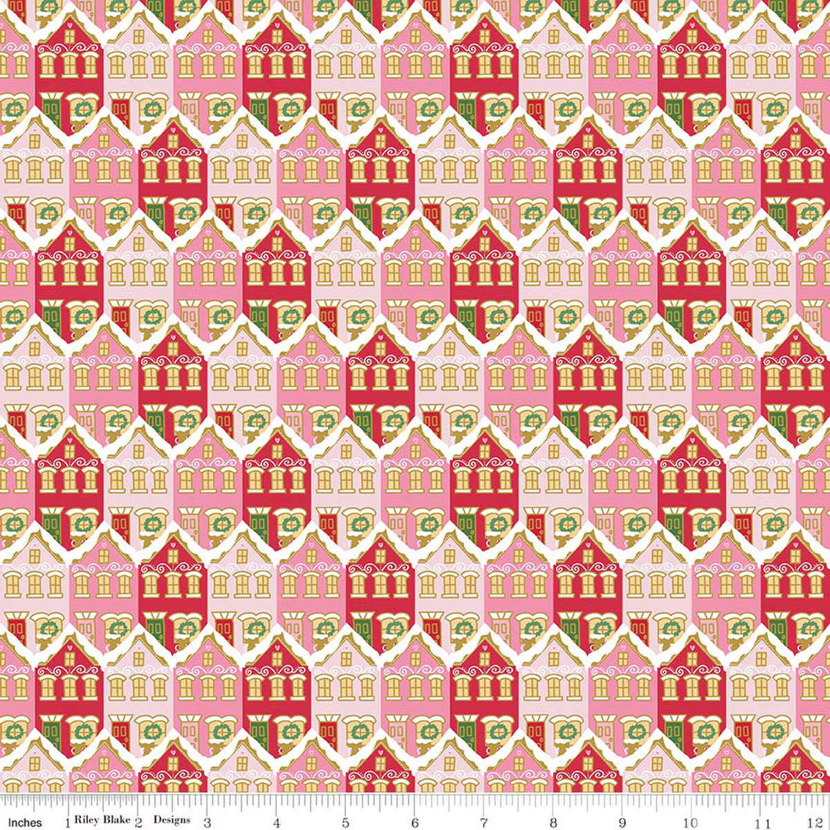 8 Fat Quarter Bundle Claus & Co Pink Melissa Mortenson Riley Blake 75M