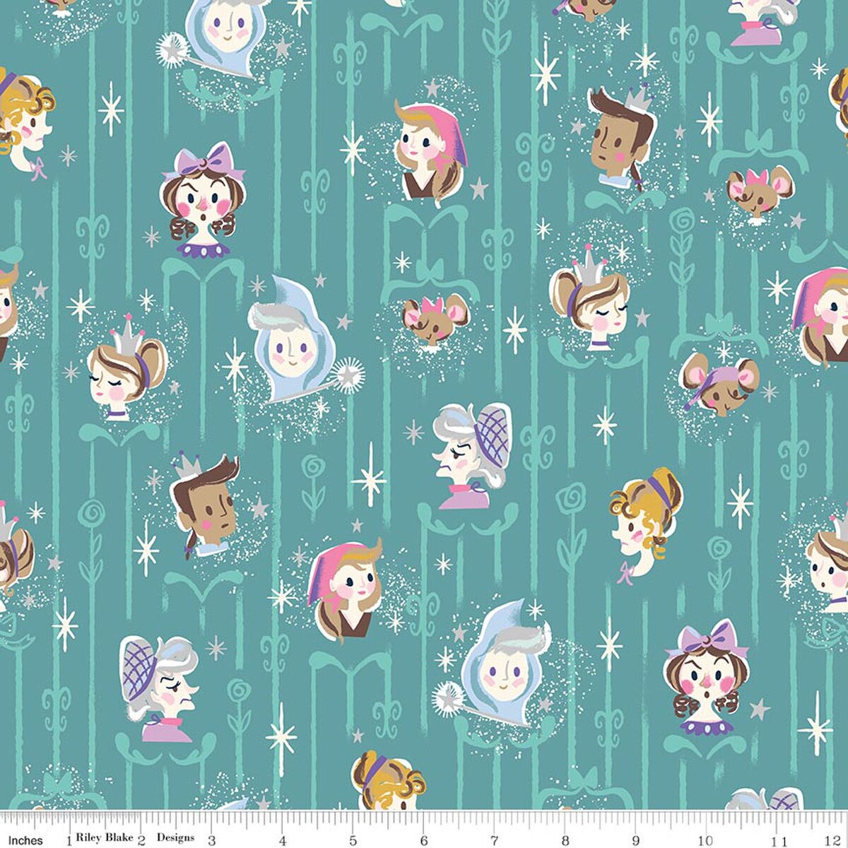Wishes SC18071­-RAINDROP Cast Sparkle Riley Blake Half Yard
