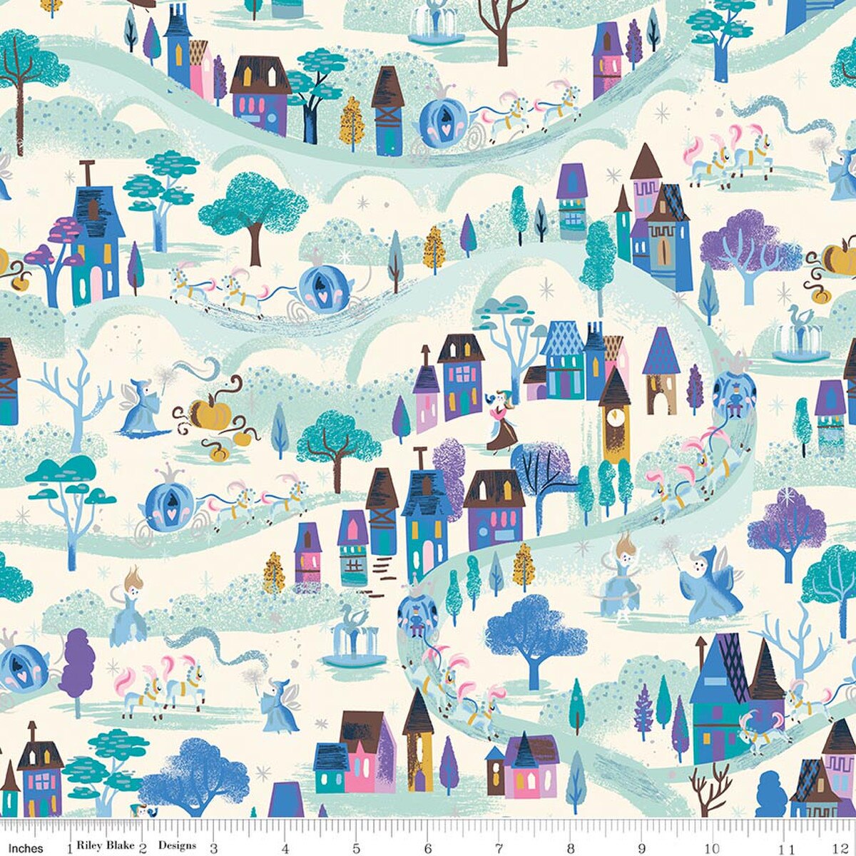 Wishes SC18072­-VINTAGEWHITE Moonlight Sparkle Jill Howarth Riley Blake Half Yard