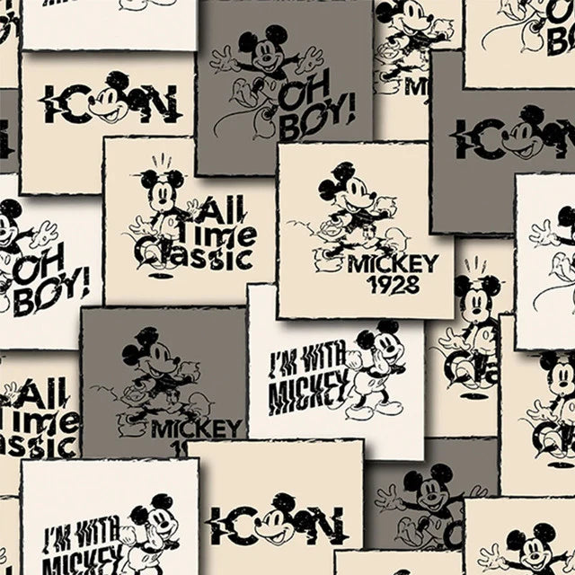 Mickey Squares CP80474 Spring Creative Half Yard