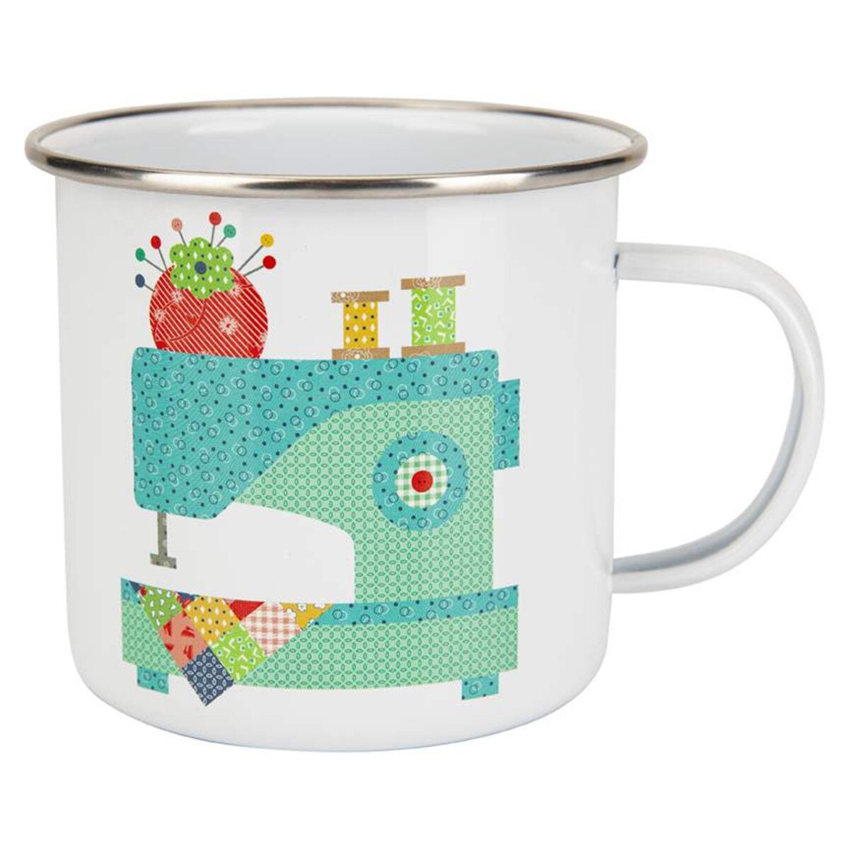 Lori Holt Vintage Happy 2 Enamel Tin Mug ST-14746 Riley Blake