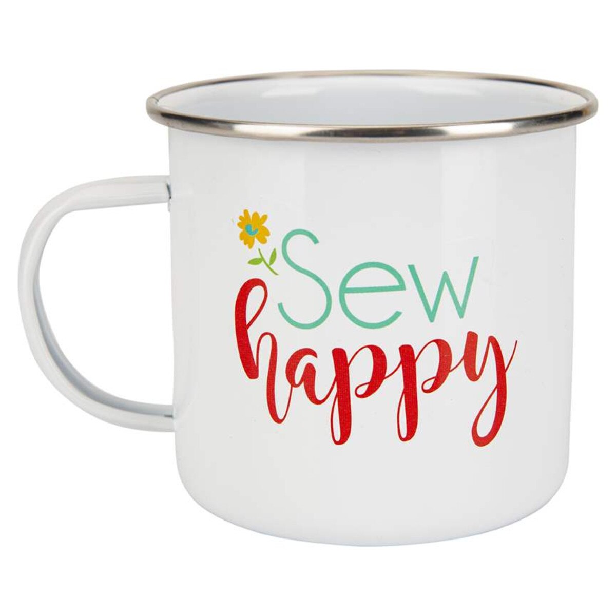 Lori Holt Vintage Happy 2 Enamel Tin Mug ST-14746 Riley Blake