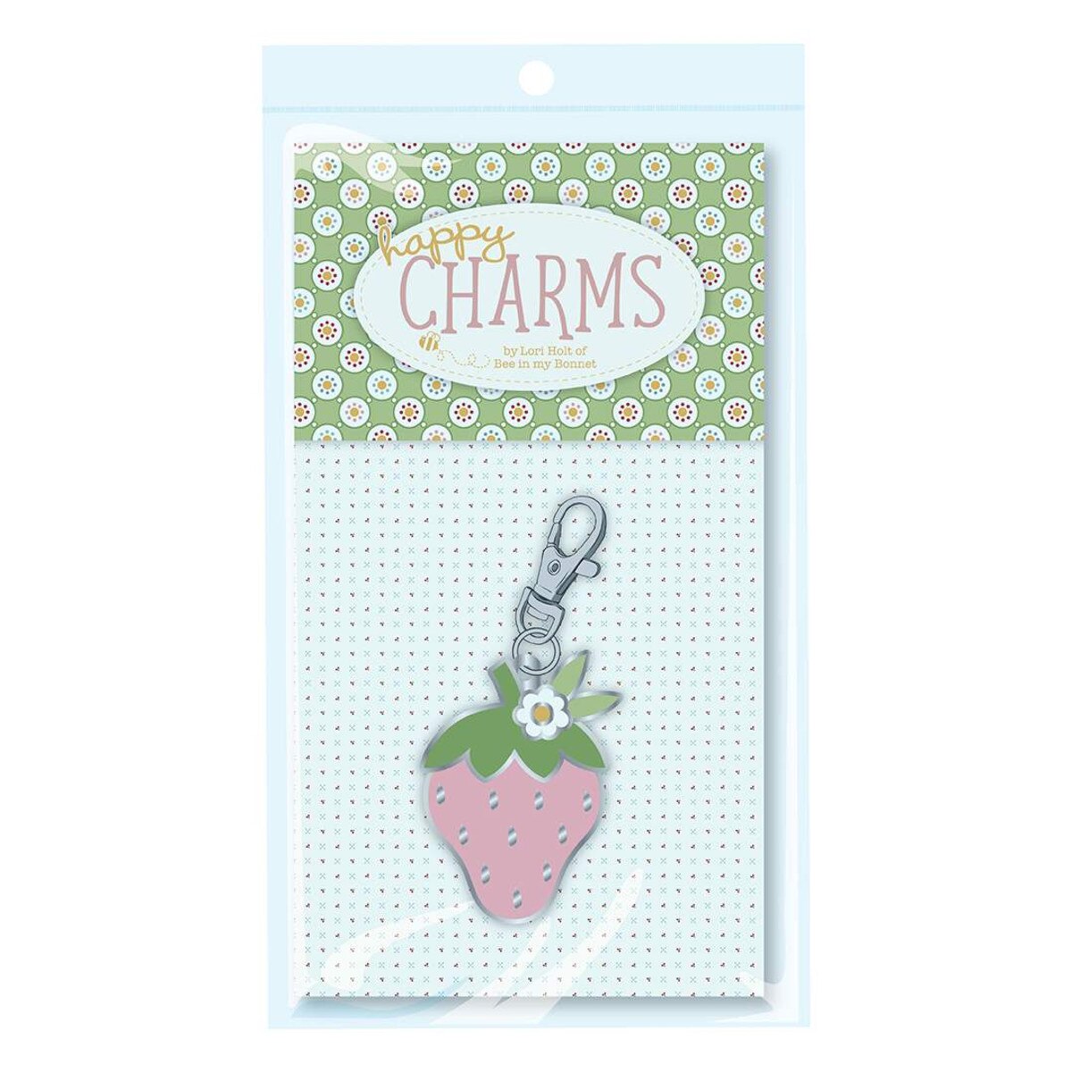 Lori Holt Enamel Happy Charm™ Strawberry