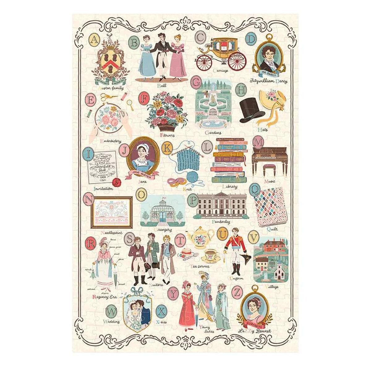 Emma Jane Austen ST-42321 A to Z Puzzle by Jane Austen's House