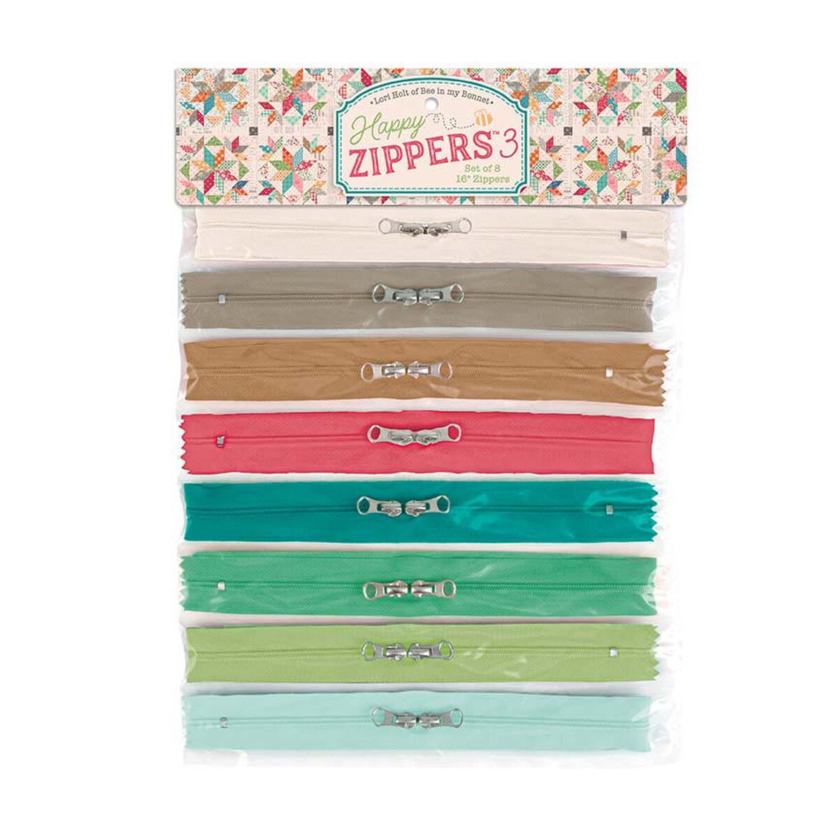 Lori Holt Happy Zippers 3 for Riley Blake Designs ST­-46804 Zipper 3