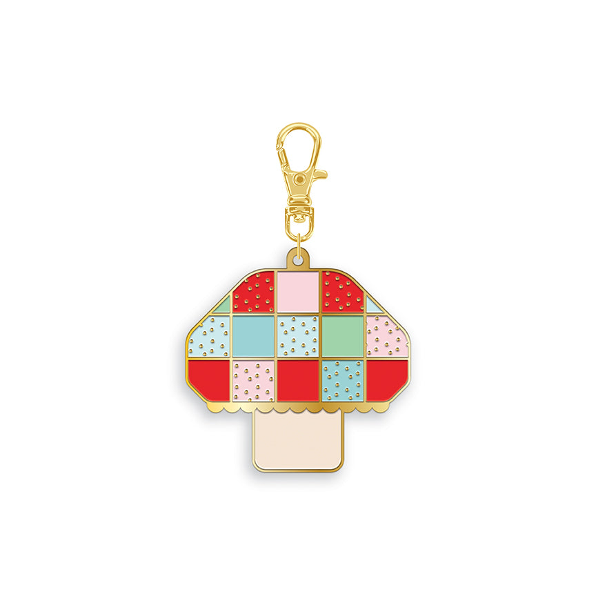 Tasha Noel Mushroom Enamel Charm Riley Blake ST-48387