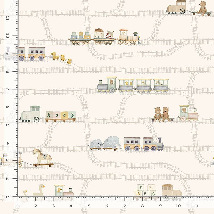 Small Wonder Full Steam Ahead Papyrus STELLA-D3727 PAPYRUS Dear Stella Half Yard