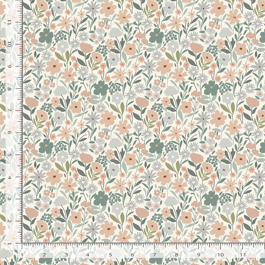 Timber & Tail STELLA-D3852 CREAM Pollen Your Leg Dear Stella Half Yard