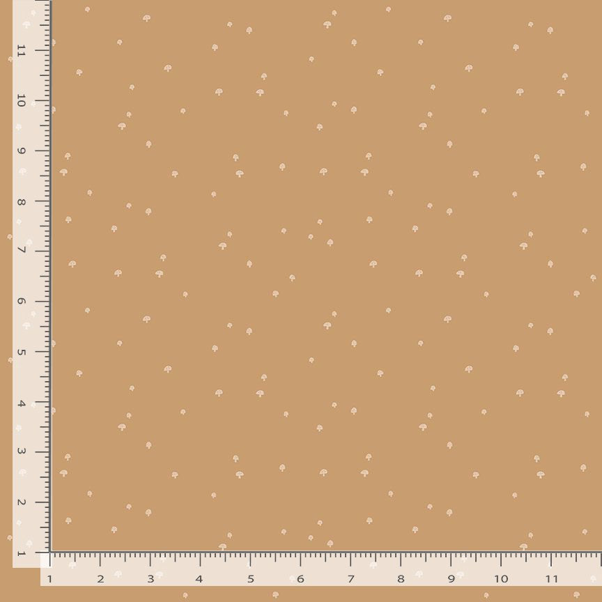 Timber & Tail STELLA-D3855 MOCHA Shroom Dear Stella Half Yard