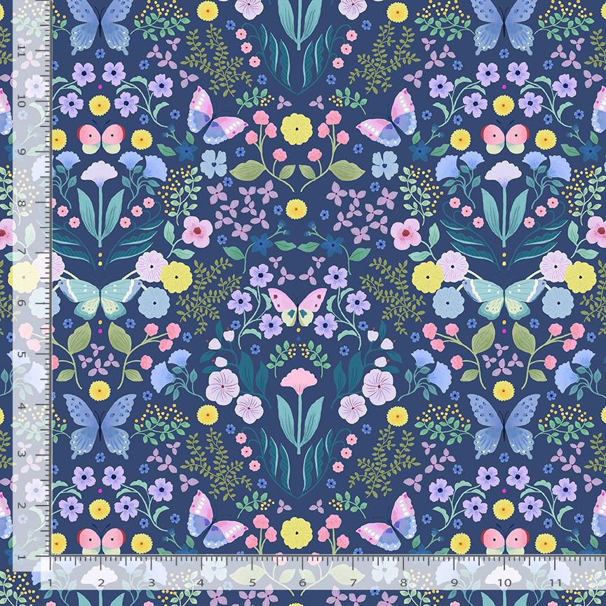 Madame Butterfly STELLA-D3903 TWILIGHT Love At First Flight Dear Stella Half Yard