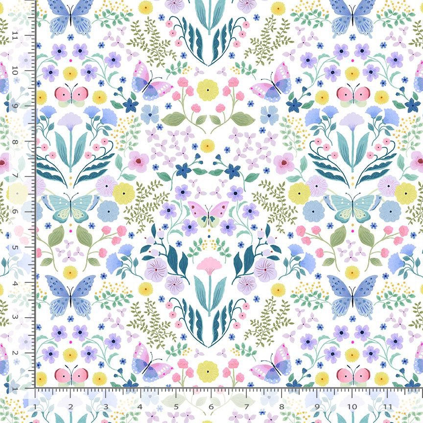 Madame Butterfly STELLA-D3903 WHITE Love At First Flight Dear Stella Half Yard