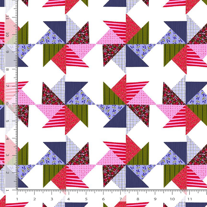 Summer Sparklers STELLA-DCWR3886 MULTI Pinwheel Dear Stella Half Yard