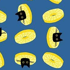 Leezaworks Pawnapple Slices STELLA-DLW3578 Dear Stella Half Yard