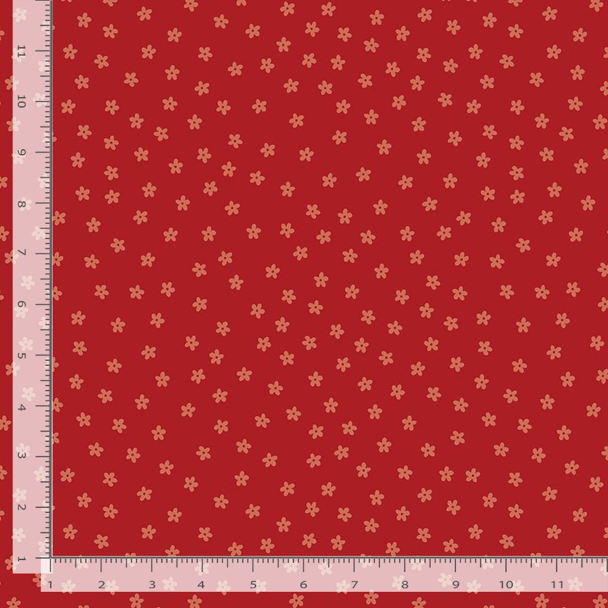 Catwalk Petal Pawty STELLA-DLW3782 CAYENNE Dear Stella Half Yard