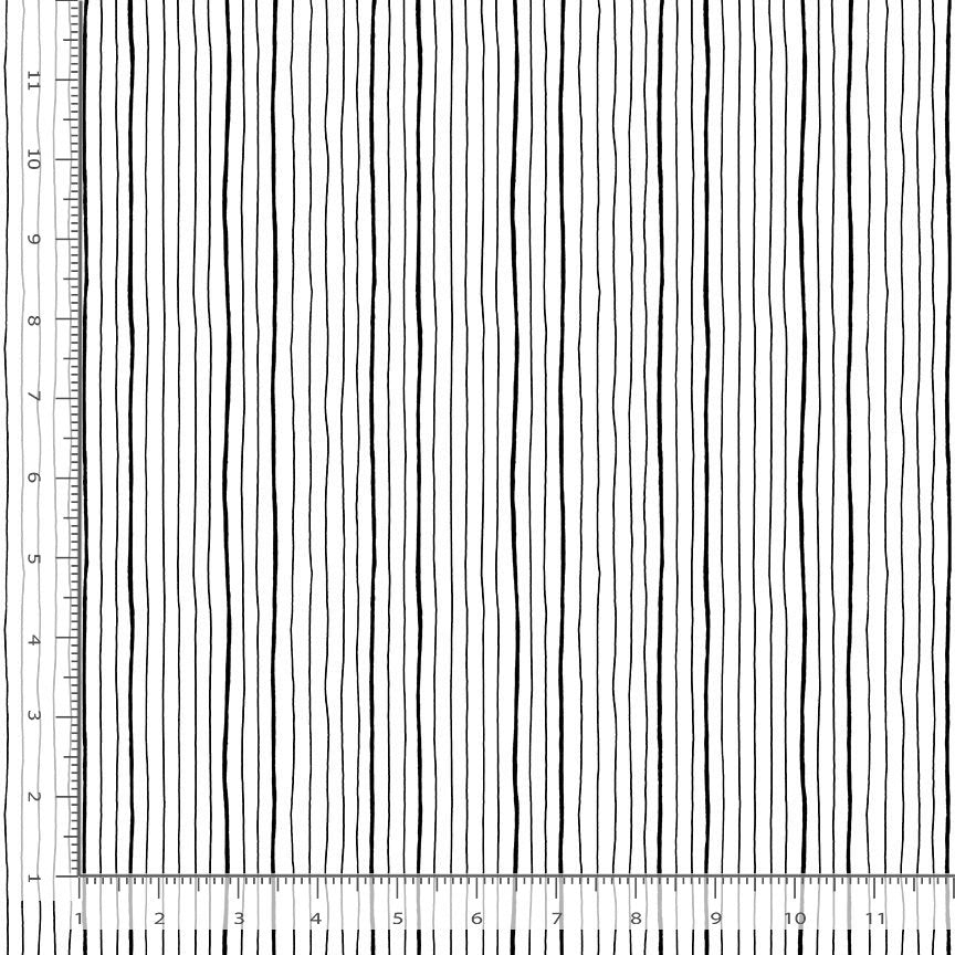 Scoops N’ Boops STELLA-DLW3894 WHITE Tail Stripe Dear Stella Half Yard