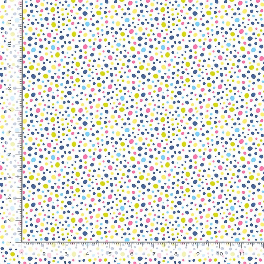 Scoops N’ Boops STELLA-DLW3895 WHITE Bean Freeze Dear Stella Half Yard