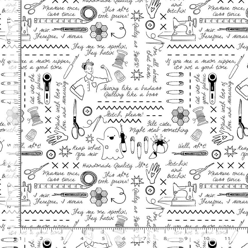 SWEARY STITCHING STELLA-DPJ3098  WHITE 1 YARD CUT