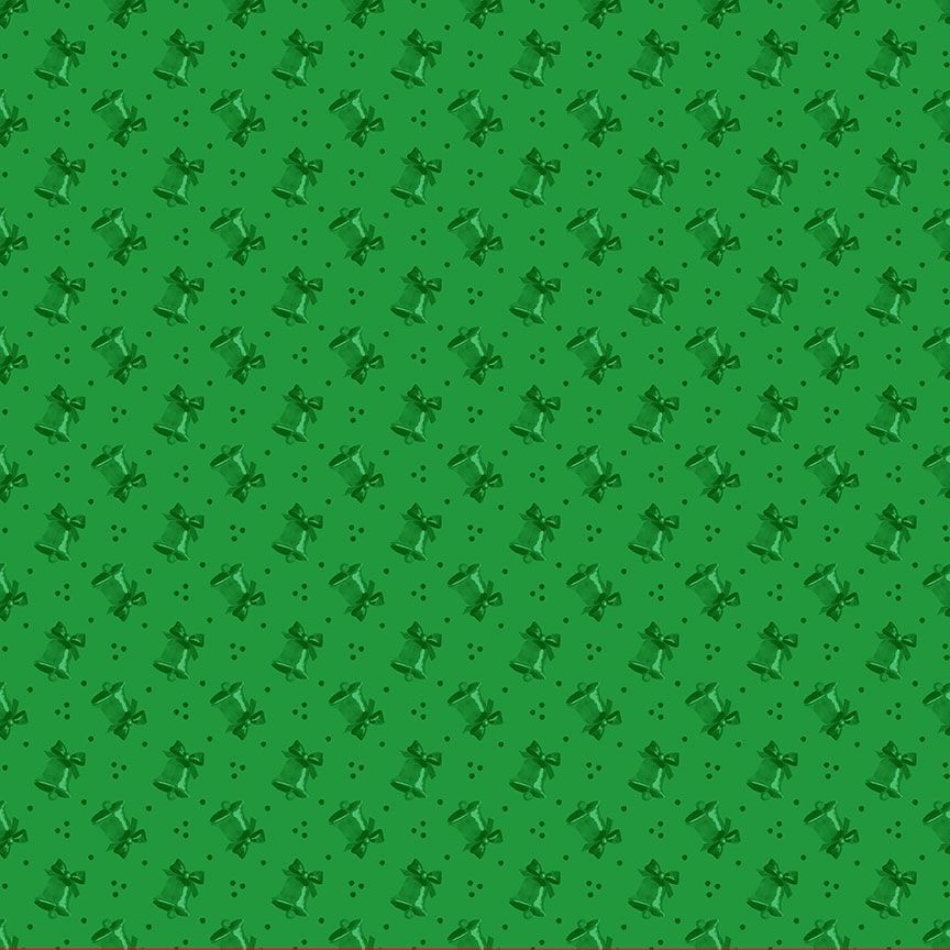 Catmas Carols Silver Bells Holly Pammie Jane Dear Stella STELLA-DPJ3556 HOLLY Half Yard