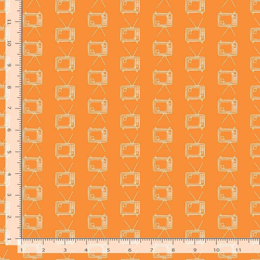 Purrfectly Vintage STELLA-DPJ3838 CARROT Rabbit Ears Dear Stella Half Yard