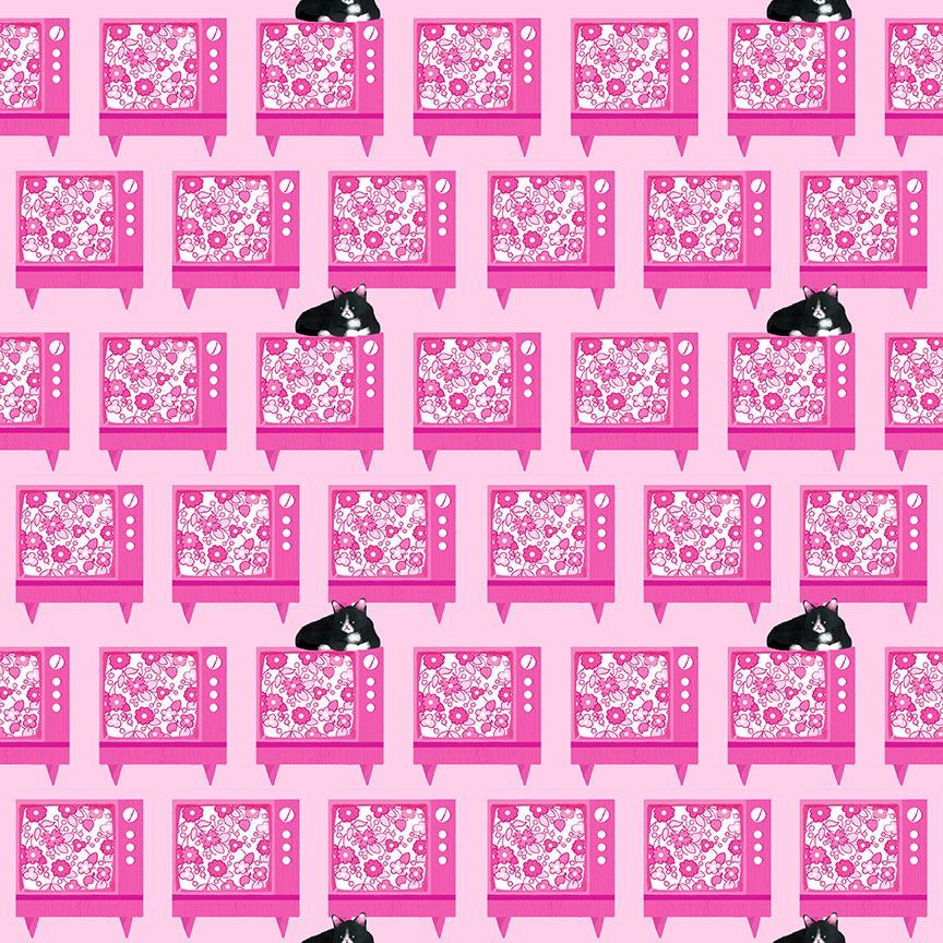 Purrfectly Vintage STELLA-DPJ3843 BLOSSOM Chill Dear Stella Half Yard