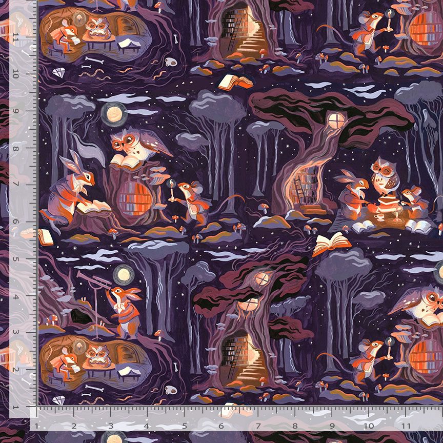 Midnight Studies STELLA-DRR3861 IRIS Midnight Studies Dear Stella Half Yard