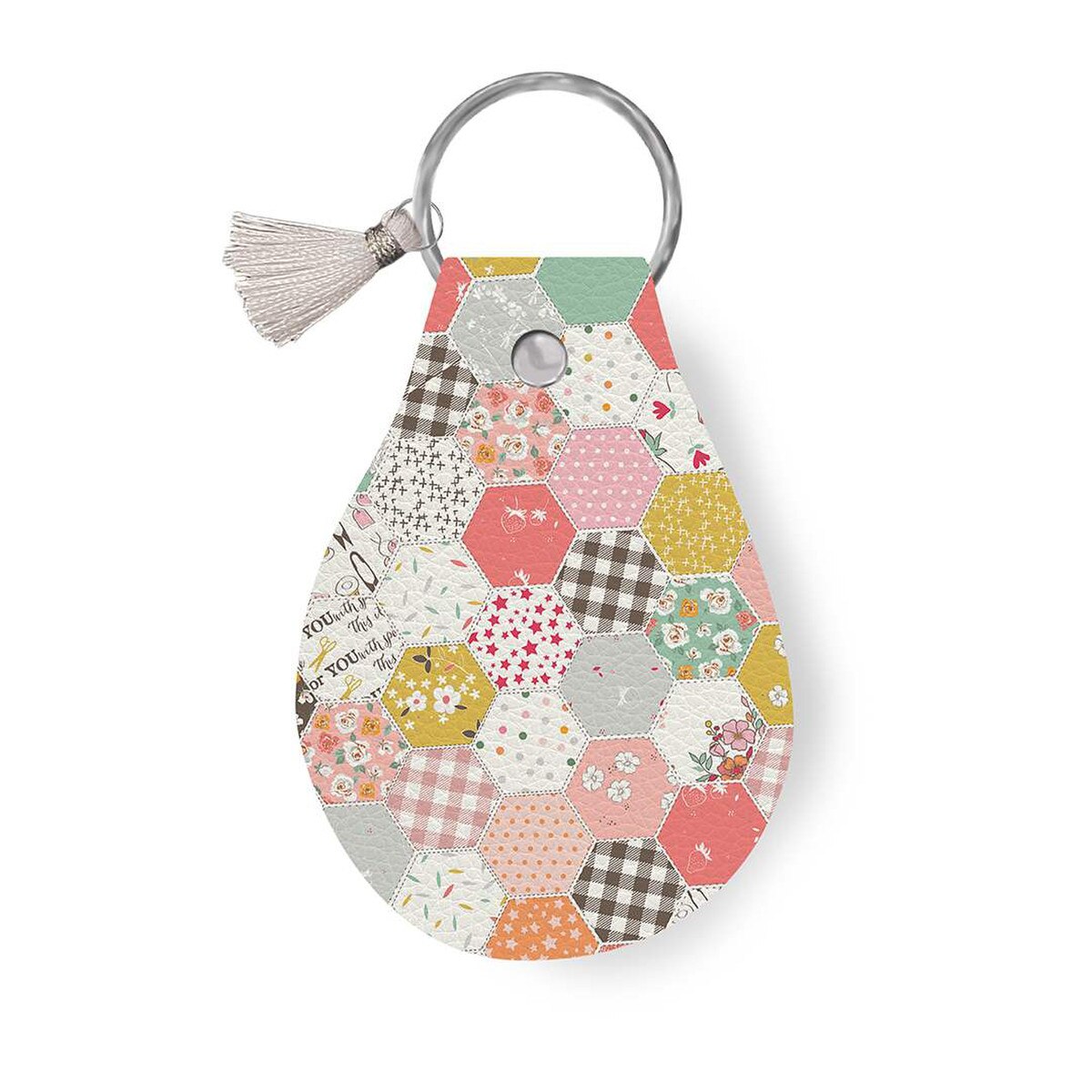 Leather Circle STLR-37635 Key Chain BloomBerry Minki Kim