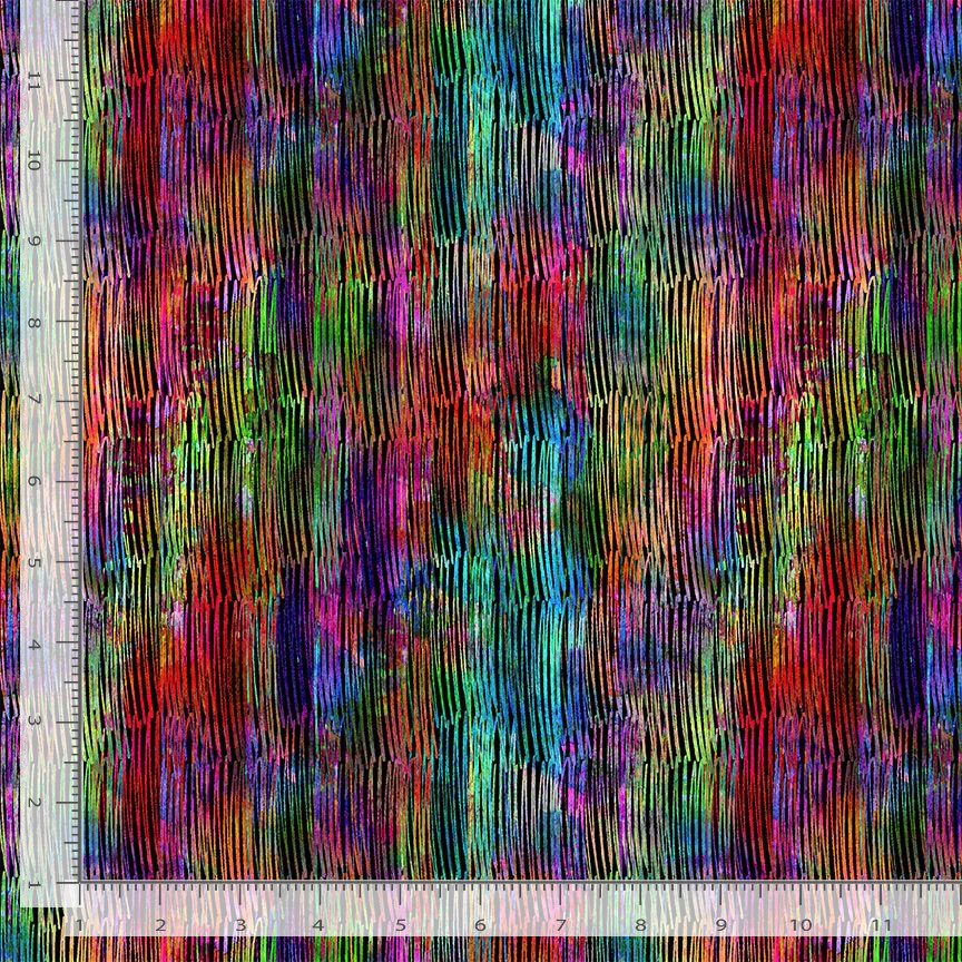 Purrsonality STRIPE-CD4612 MULTI Multi Stripes Chong-a Hwang Timeless Treasures Half Yard