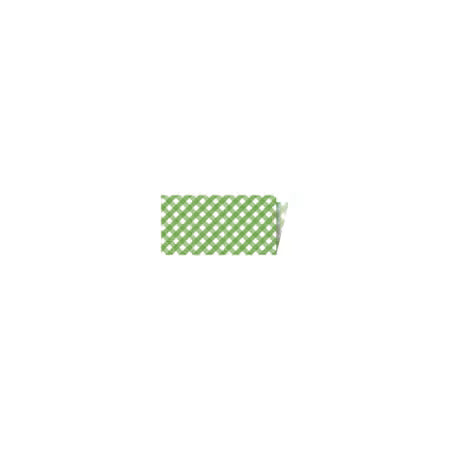 6 Yard Cut - Single-Fold Quilt Binding Micro Gingham Green