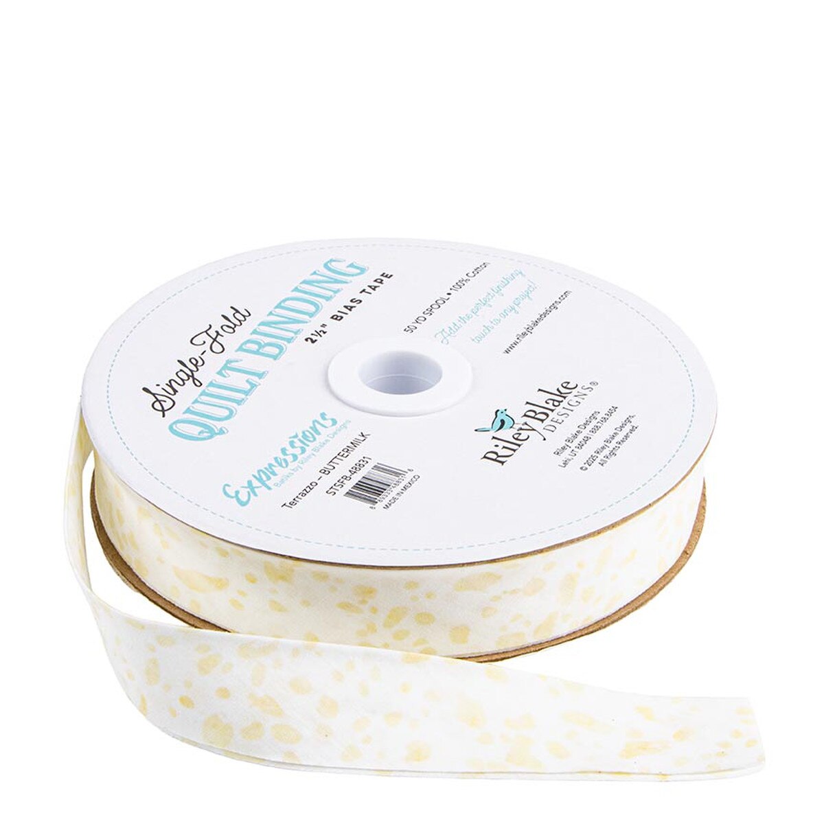 6 Yard Single-Fold Quilt Binding STSFB-48831 Terrazzo Buttermilk Riley Blake