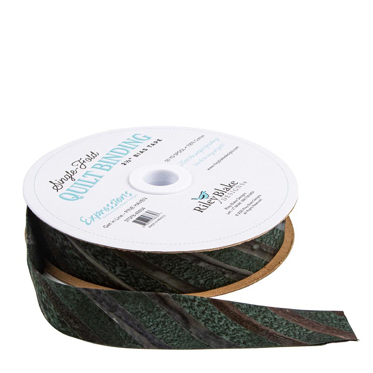 6 Yard Single-Fold Quilt Binding Get in Line STSFB-48834 Pine Haven Riley Blake