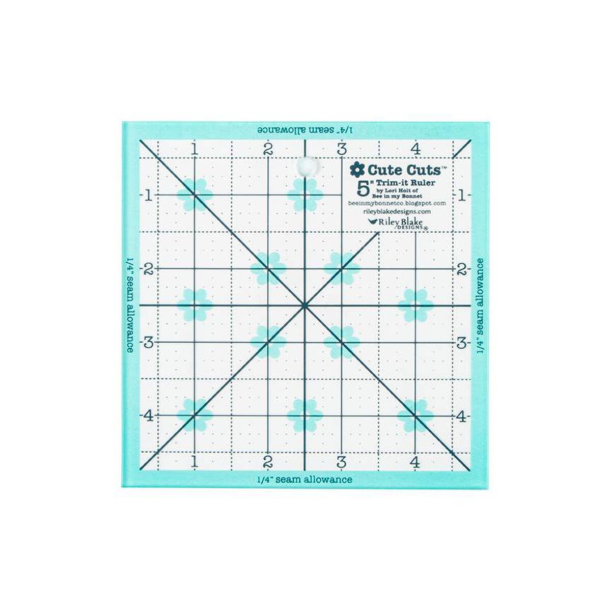 Lori Holt Cute Cuts™ Trim-it™ Ruler 5“ x 5” Riley Blake Designs STTI-39764