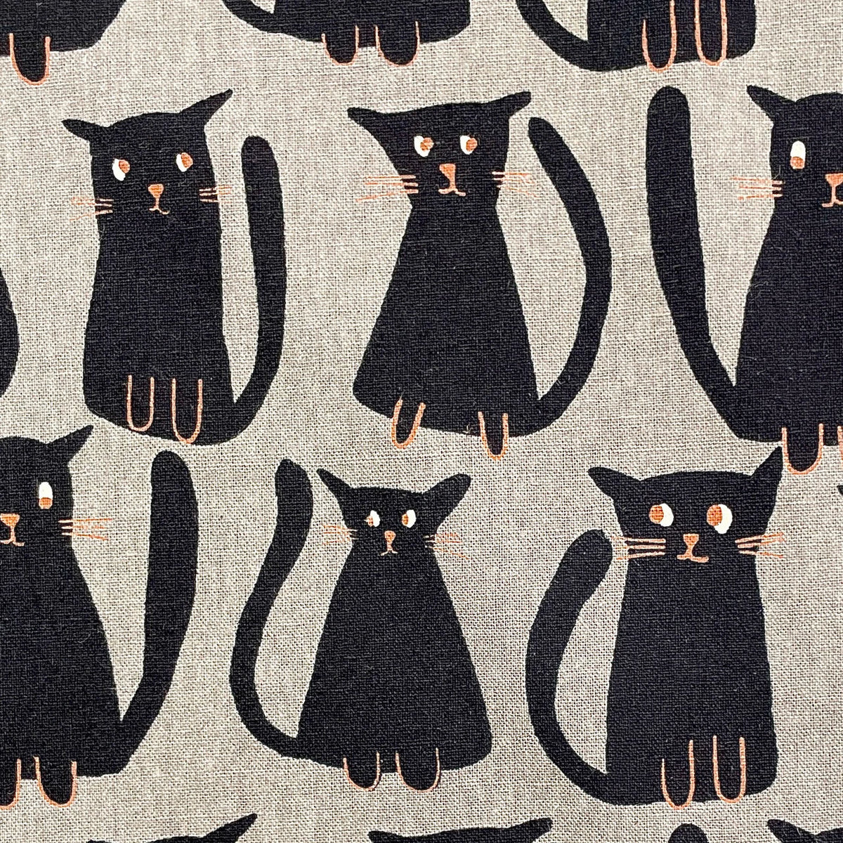 Noraneko Friends Gray/Black SVBB850615Z-1-5 Sevenberry Robert Kaufman Half Yard